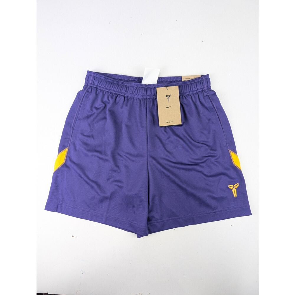 Nike Boys Medium Kobe Therma-Fit Pullover Hoodie & Shorts Set - Purple & Yellow - Picture 8 of 9